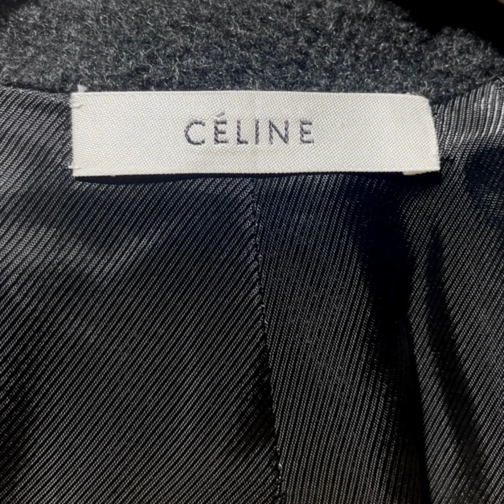 CÉLINE DARK GRAY WOOL & CASHMERE OVERSIZED COCOON COAT SIZE 38 PHOEBE PHILO - Picture 8 of 10